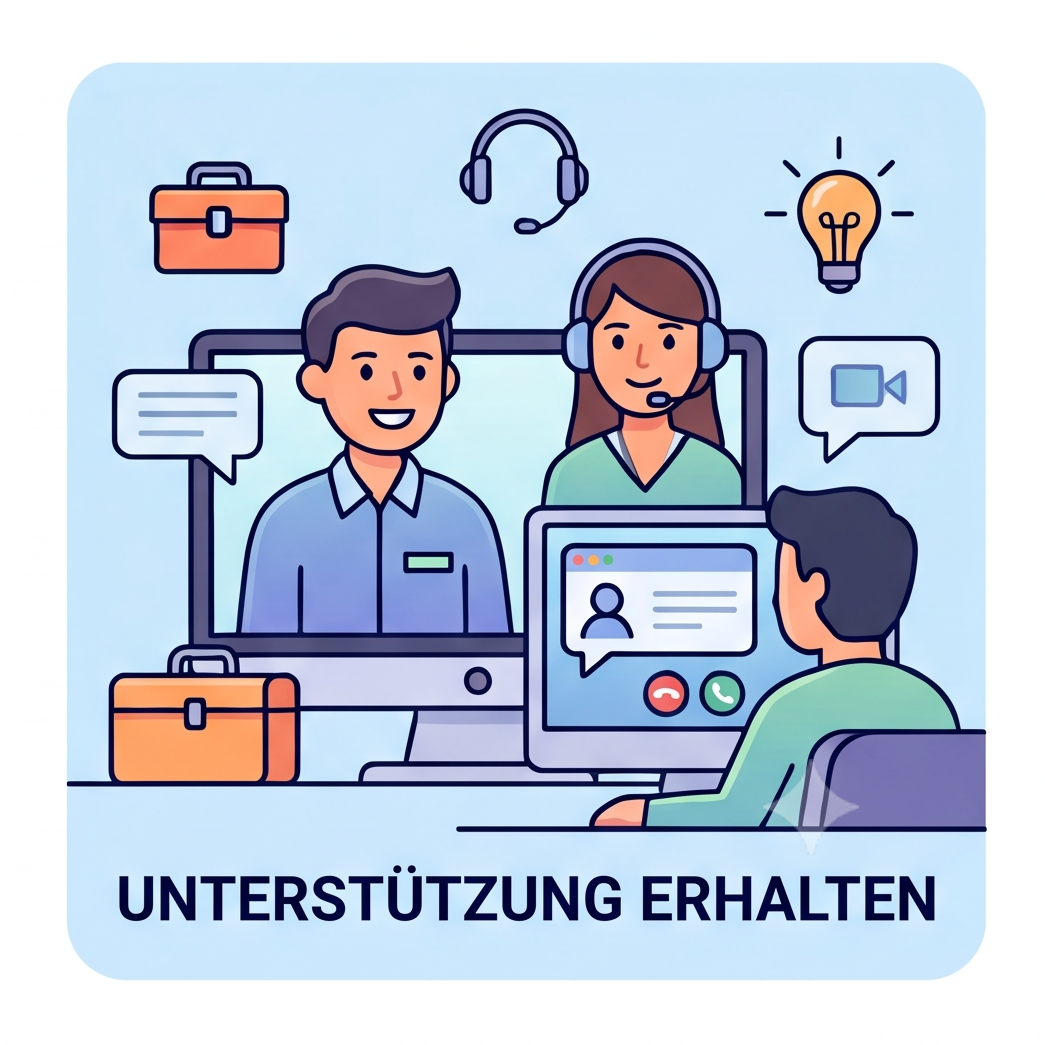 Unterstuetzung erhalten